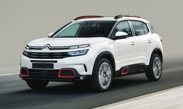 захисні накладки на пороги Citroen C5 Aircross чорні фото