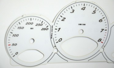 Тюнінгові шкали-замінники миль на км Porsche Cayman 987 / Boxter фото