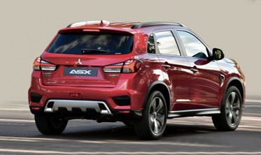 захисна накладка заднього бампера із загином Mitsubishi ASX (Stal) фото