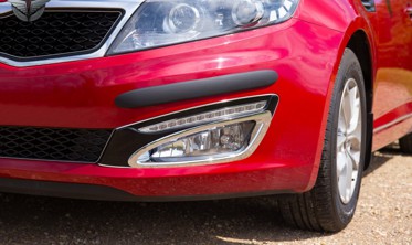 хром накладки противотуманок передних Kia Optima фото