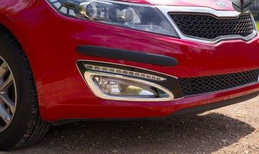 хром накладки противотуманок передних Kia Optima фото