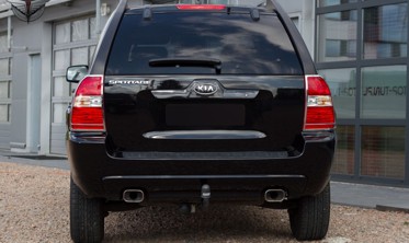 хром накладки на задние фонари Kia Sportage фото