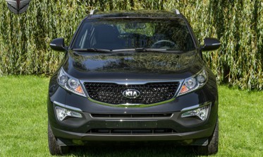 хром накладки на передние фары Kia Sportage фото