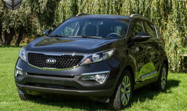 хром накладки на передние фары Kia Sportage фото