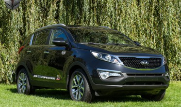 хром накладки на передние фары Kia Sportage фото