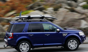 алюминиевые рейлинги на крышу Land Rover Freelander II фото