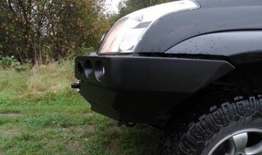Силовий передній бампер Toyota Land Cruiser Prado J120, 125 фото