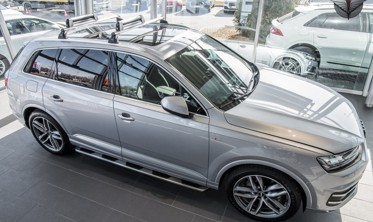 пороги (подножки боковые) Audi Q7 II (под оригинал) фото