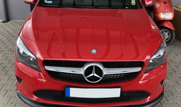 Дифузор переднього бампера Mercedes CLA W117 стиль AMG рестайлінг фото