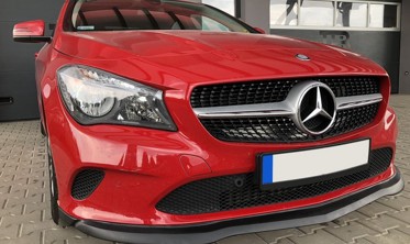 Дифузор переднього бампера Mercedes CLA W117 стиль AMG рестайлінг фото