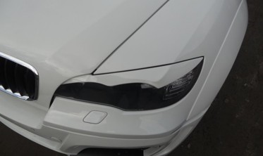 Реснички (накладки на фары) BMW X6 E71 с изгибами фото