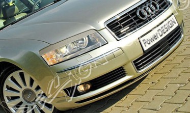 Накладки на фари Audi A8 D3 абс-пластик фото