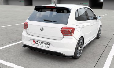 Накладка на задний бампер VW Polo MK6 версия GTI фото
