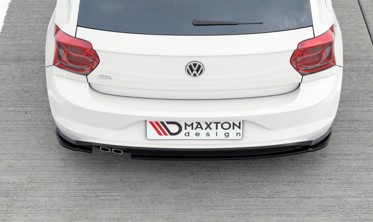 Накладка на задний бампер VW Polo MK6 версия GTI фото
