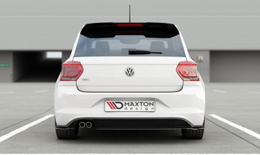 Накладка на задний бампер VW Polo MK6 версия GTI фото