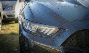 Накладки на фари (реснічки) Ford Mustang 6 абс-пластик фото