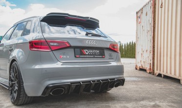 Задний диффузор в бампер Audi RS3 8V Sportback фото