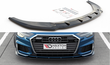 Передній дифузор бампера Audi A6 C8 S-line / S6 C8 вер. 2 фото