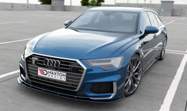 Передній дифузор бампера Audi A6 C8 S-line / S6 C8 вер. 2 фото