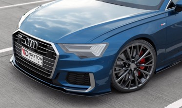 Передній дифузор бампера Audi A6 C8 S-line / S6 C8 вер. 2 фото