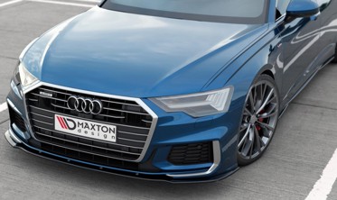 Передній дифузор бампера Audi A6 C8 S-line / S6 C8 вер. 2 фото