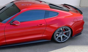 Боковые диффузоры заднего бампера Ford Mustang MK6 фото