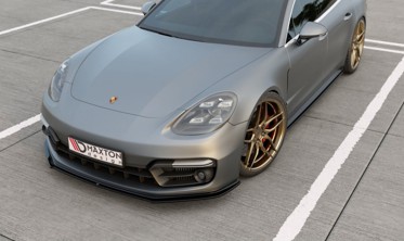 Диффузор на передний бампер Porsche Panamera Turbo / GTS 971 фото