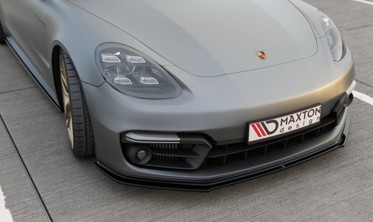 Диффузор на передний бампер Porsche Panamera Turbo / GTS 971 фото