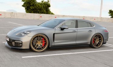 Боковые диффузоры порогов Porsche Panamera Turbo / GTS 971 фото