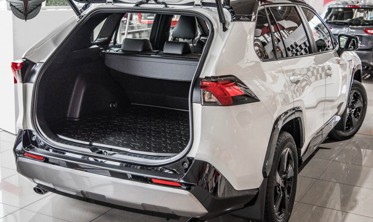 защитная накладка бампера Toyota RAV4 с 2019 года (абс-пластик) фото
