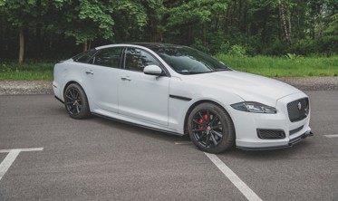 Боковые тюнинг диффузоры порогов Jaguar XJ X351 фото