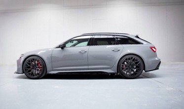 Диффузор (накладка) под передний бампер Audi RS6 C8 / RS7 C8 вер.2 фото