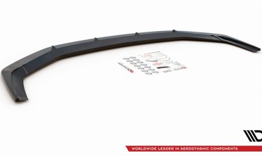Диффузор (накладка) под передний бампер Audi RS6 C8 / RS7 C8 вер.2 фото