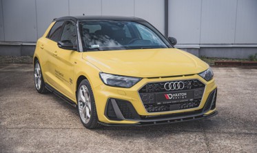 Тюнинговый диффузор под передний бампер Audi A1 S-line GB вер.1 фото