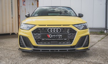 Тюнинговый диффузор под передний бампер Audi A1 S-line GB вер.1 фото