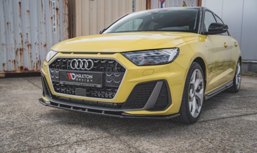 Тюнинговый диффузор под передний бампер Audi A1 S-line GB вер.1 фото