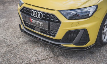 Тюнинговый диффузор под передний бампер Audi A1 S-line GB вер.1 фото