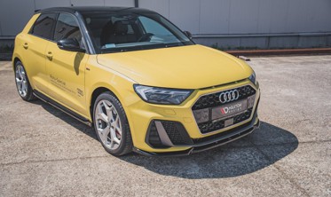 Тюнинговый диффузор под передний бампер Audi A1 S-line GB вер.3 фото