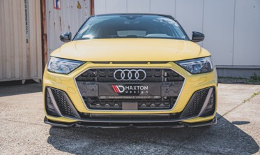 Тюнинговый диффузор под передний бампер Audi A1 S-line GB вер.3 фото