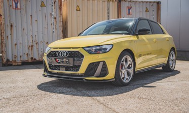 Тюнинговый диффузор под передний бампер Audi A1 S-line GB вер.3 фото