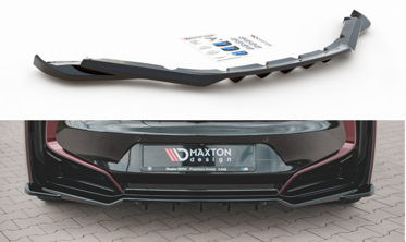 Диффузор заднего бампера  BMW I8 с вертикальными ребрами фото