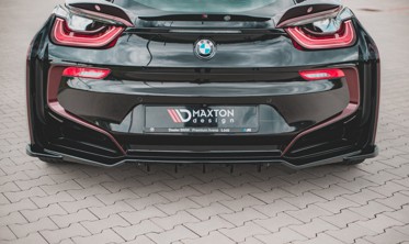 Дифузор заднього бампера BMW I8 з вертикальними ребрами фото