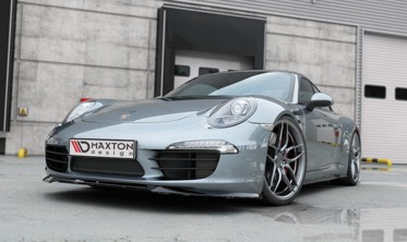 Диффузор (накладка) под передний бампер Porsche 911 Carrera 991 вер. 1 фото