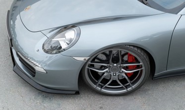 Диффузор (накладка) под передний бампер Porsche 911 Carrera 991 вер. 1 фото