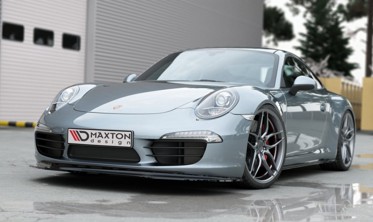 Юбка (накладка) переднего бампера Porsche 911 Carrera 991 вер.2 фото