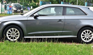 Накладки на пороги Audi A3 8V хетчбек 3 двери стиль S3 / S-line  фото