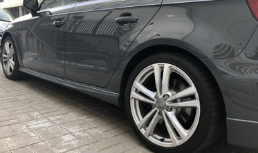 Накладки на пороги Audi A3 8V Sportback 5 дверей у стилі S3/S-line фото