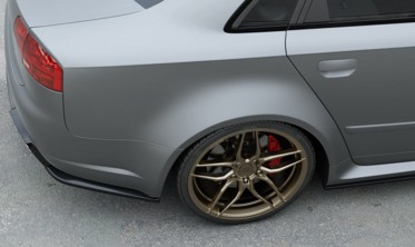 Боковые накладки заднего бамера Audi RS4 B7 Sedan вер.2 фото