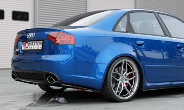 Комплект накладок заднього бампера Audi RS4 B7 Sedan вер.1 фото