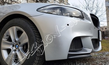 Накладки переднього бампера (елерони) BMW F10 М-пакет фото